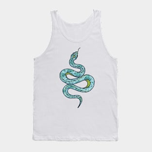 Blue Snake Tank Top